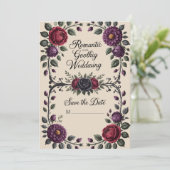 Modern Desert Boho Wedding Clipart Bundel Kaart (Staand voorkant)