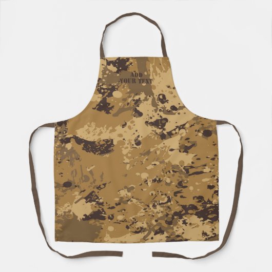 Modern Desert Brown Camouflage Camo Pattern Schort (Voorkant)