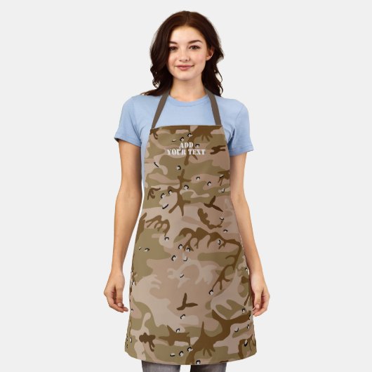 Modern Desert Brown Camouflage Camo Pattern Schort (Gedragen)