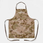 Modern Desert Brown Camouflage Camo Pattern Schort (Voorkant)