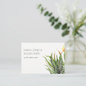 MODERN DESERT CACTUS FLORAL GARDEN WATERVERF PLAATSKAARTJE (Staand voorkant)