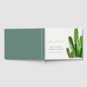 MODERN DESERT CACTUS FOLIAGE WATERVERF WEDING GASTENBOEK (Volledig)