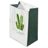 MODERN DESERT CACTUS FOLIAGE WATERVERF WEDING MEDIUM CADEAUZAKJE (Voorkant Gekanteld)