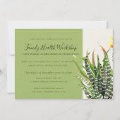 MODERN DESERT CACTUS WATERVERF WORKSHOP-GEBEURTENI KAART (Voorkant)