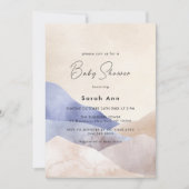 Modern Desert Mountain Abstract Baby shower Kaart (Voorkant)
