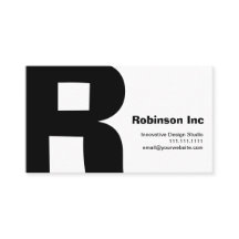 Modern design Big Retro R-Monogram omkeerbaar