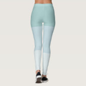 Modern Design Blue Green Elegant Sjabloon Pastel Leggings (Achterkant)