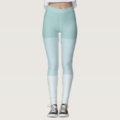 Modern Design Blue Green Elegant Sjabloon Pastel Leggings (Voorkant)