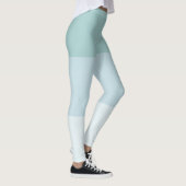 Modern Design Blue Green Elegant Sjabloon Pastel Leggings (Rechts)