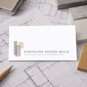 Modern Design Bouwbedrijf Visitekaartje