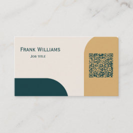 Modern Design Business Card with QR Code Visitekaartje
