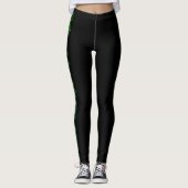 Modern Design Clover Heart St Patrick's Day Beend Leggings (Voorkant)