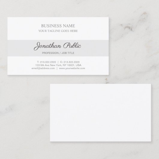 Modern Design Corporate Stijlvol en strak Visitekaartje (Voorkant / Achterkant)