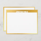 Modern design Elegant Goud Wit Trendy Sjabloon (Voorkant / Achterkant)