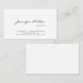 Modern design elegant minimalist Plain Trendy Visitekaartje (Voorkant / Achterkant)