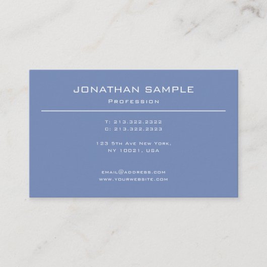Modern design elegant minimalistisch vlak in rendy visitekaartje (Voorkant)