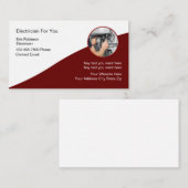 Modern Design elektricien Visitekaartjes (Voorkant / Achterkant)