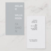 Modern design (gainsboro grijs) visitekaartje (Voorkant / Achterkant)