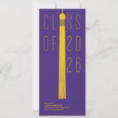 Modern Design Grad Announcement | Color-Editable (Voorkant)