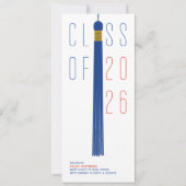 Modern Design Grad Announcement | Color-Editable (Voorkant)
