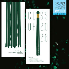 Modern Design Grad Announcement | Color-Editable