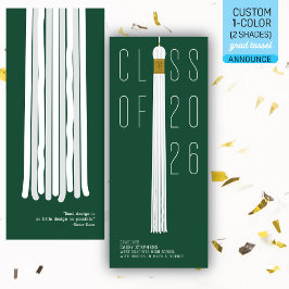 Modern Design Grad Announcement | Color-Editable