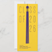 Modern Design Grad Announcement | Color-Editable (Voorkant)