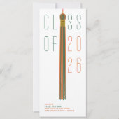 Modern Design Grad Announcement | Color-Editable (Voorkant)