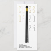 Modern Design Grad Announcement | Color-Editable (Voorkant)