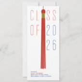 Modern Design Grad Announcement | Color-Editable (Voorkant)