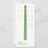 Modern Design Graduation Announcement | Color-Edit (Voorkant)