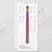 Modern Design Graduation Announcement | Color-Edit (Voorkant)