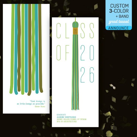 Modern Design Graduation Announcement | Color-Edit