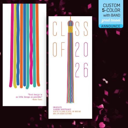 Modern Design Graduation Announcement | Color-Edit