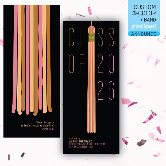 Modern Design Graduation Announcement | Color-Edit