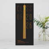 Modern Design Graduation Announcement | Color-Edit (Staand voorkant)