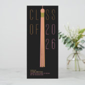 Modern Design Graduation Announcement | Color-Edit (Staand voorkant)