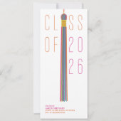 Modern Design Graduation Announcement | Color-Edit (Voorkant)