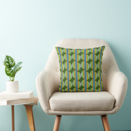 Modern Design Groen Blauw Sinaasappel Kussen