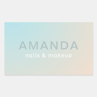 Modern design in minimalistische stijl rechthoekige sticker