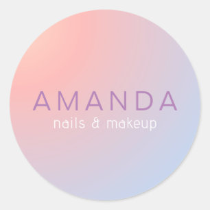 Modern design in minimalistische stijl ronde sticker