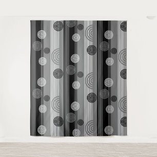 Modern design in zwart en wit wandkleed