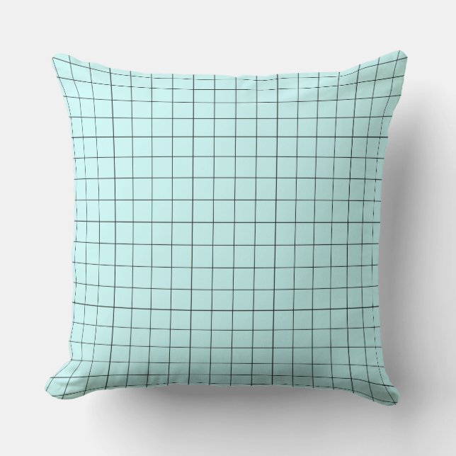 Modern design Lignes Tartan Pastel Colors Pillow Kussen (Voorkant)