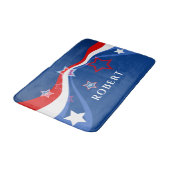 modern design met Amerikaanse vlag Badmat (Gekanteld)
