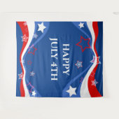 modern design met Amerikaanse vlag Wandkleed (Voorkant (horizontaal))