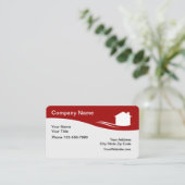 Modern Design onroerend goed Visitekaartjes (Staand voorkant)