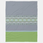 Modern design print met grijs fleece deken (Voorkant)