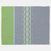 Modern design print met grijs fleece deken (Voorkant (Horizontaal))