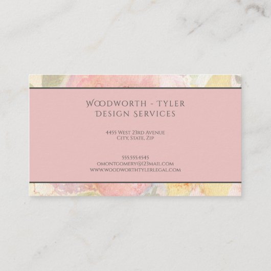 Modern Design Professional-Visitekaartje Visitekaartje (Achterkant)