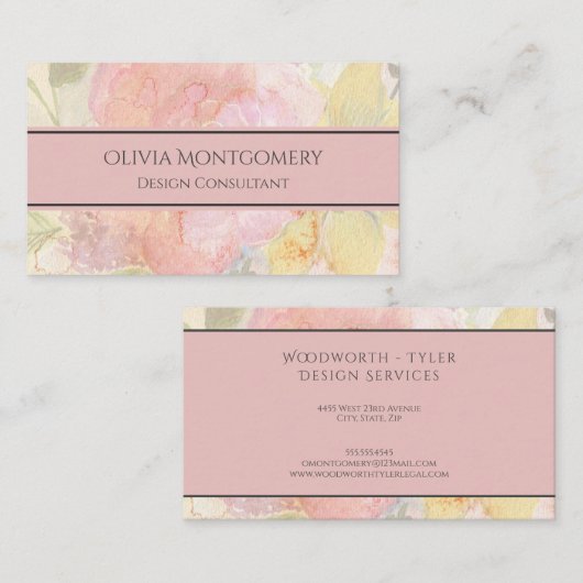 Modern Design Professional-Visitekaartje Visitekaartje (Voorkant / Achterkant)